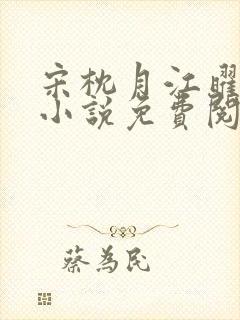 宋枕月江曜君的小说免费阅读无弹窗