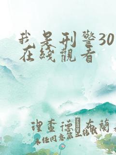 我是刑警30集在线观看