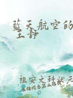 蓝天航空的空姐 王静