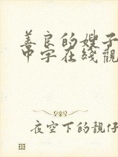 善良的嫂子韩语中字在线观看