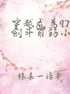 穿越成为97级剑斗罗的小说