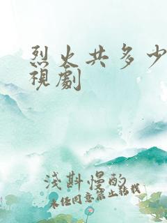 烈火共多少集电视剧