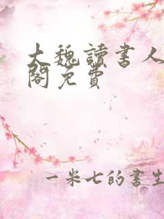 大魏读书人笔趣阁免费