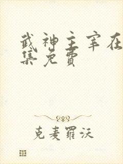 武神主宰在线全集免费