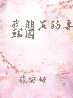 我朋友的妻子 韩国