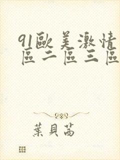 91欧美激情一区二区三区成人