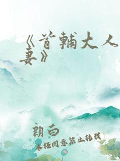 《首辅大人最宠妻》