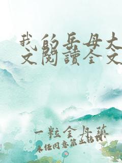 我的岳母大人全文阅读全文小说