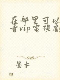 在哪里可以免费看vip电视剧