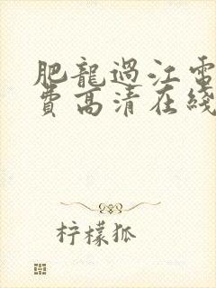肥龙过江电影免费高清在线观看