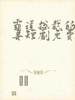 霸道总裁的小娇妻短剧免费观看全集