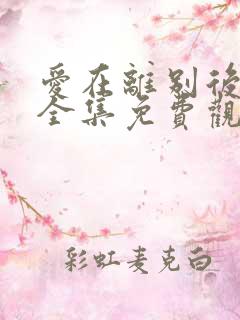 爱在离别后短剧全集免费观看