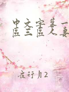 中文字幕一区二区三区人妻大片