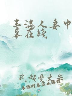 丰满人妻中文字幕在线
