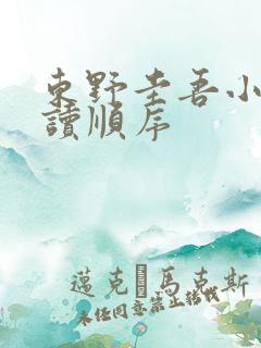 东野圭吾小说阅读顺序