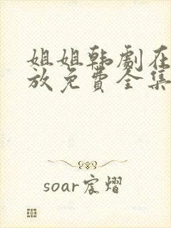 姐姐韩剧在线播放免费全集观看