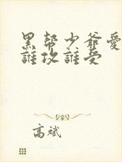 黑帮少爷爱上我谁攻谁受