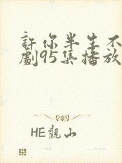 许你半生不见短剧95集播放