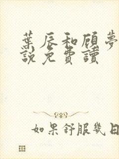叶辰和顾梦瑶小说免费读