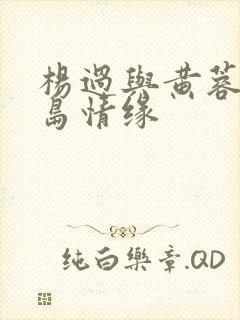 杨过与黄蓉之荒岛情缘