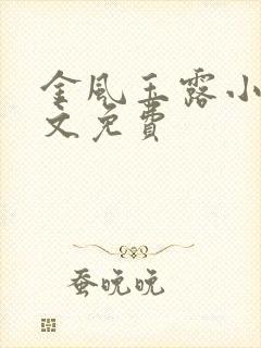 金风玉露小说全文免费