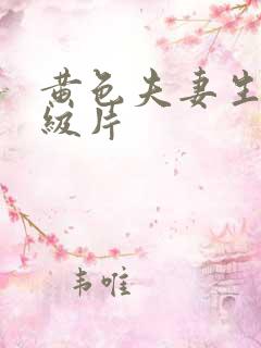 黄色夫妻生活一级片