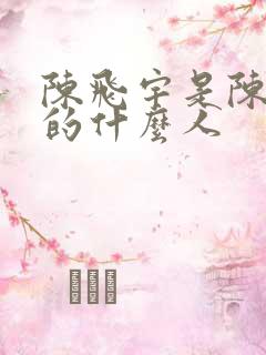 陈飞宇是陈凯歌的什么人