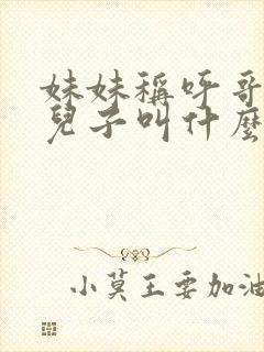 妹妹称呼哥哥的儿子叫什么