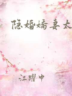 隐婚娇妻太迷人