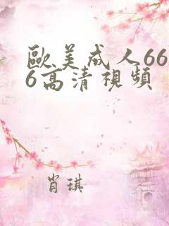 欧美成人6666高清视频