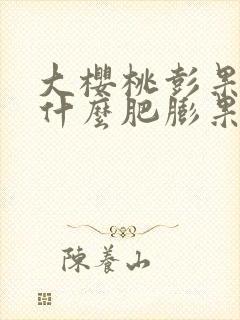 大樱桃彭果期用什么肥膨果快