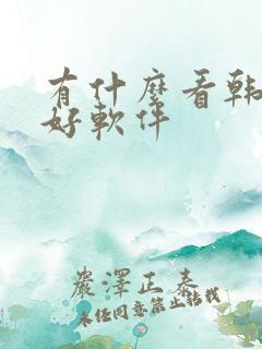 有什么看韩漫的好软件