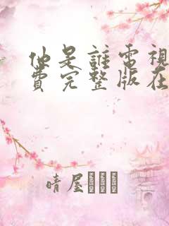 他是谁电视剧免费完整版在线观看
