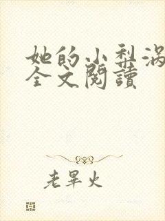 她的小梨涡免费全文阅读