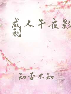 成人午夜影院福利