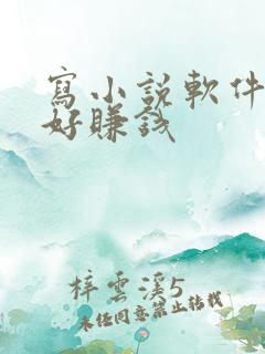 写小说软件哪个好赚钱