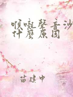 喉咙声音沙哑是什么原因