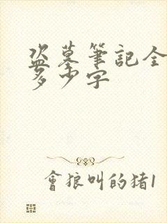 盗墓笔记全集有多少字