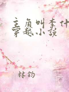 主角叫李什么的穿越小说