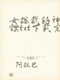 女总裁的神级保镖txt下载完本