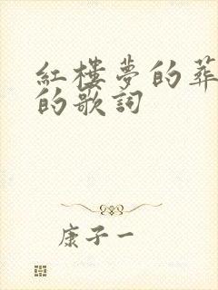 红楼梦的葬花吟的歌词
