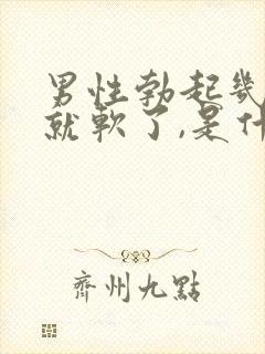男性勃起几分钟就软了,是什么原因