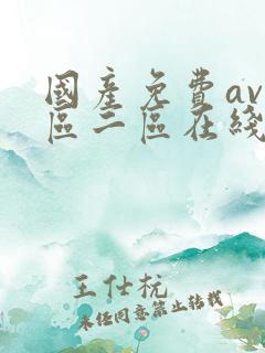 国产免费av一区二区在线
