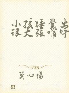 小孩睡觉出气声很大张嘴呼吸