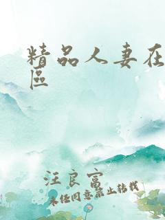 精品人妻在线一区