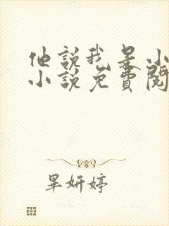 他说我是小妖精小说免费阅读无弹窗