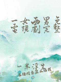 一女两男免费的电视剧完整版在线观看