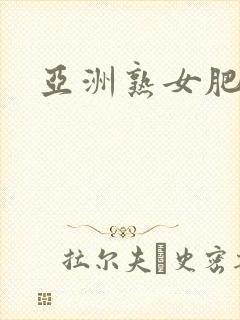 亚洲熟女肥