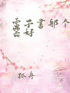 电子书那个阅读器好