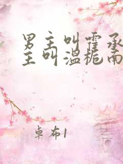 男主叫霍承钧女主叫温栀南的小说